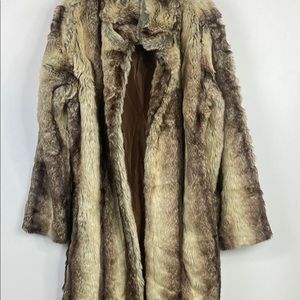 Full length faux leather coat,new without tags